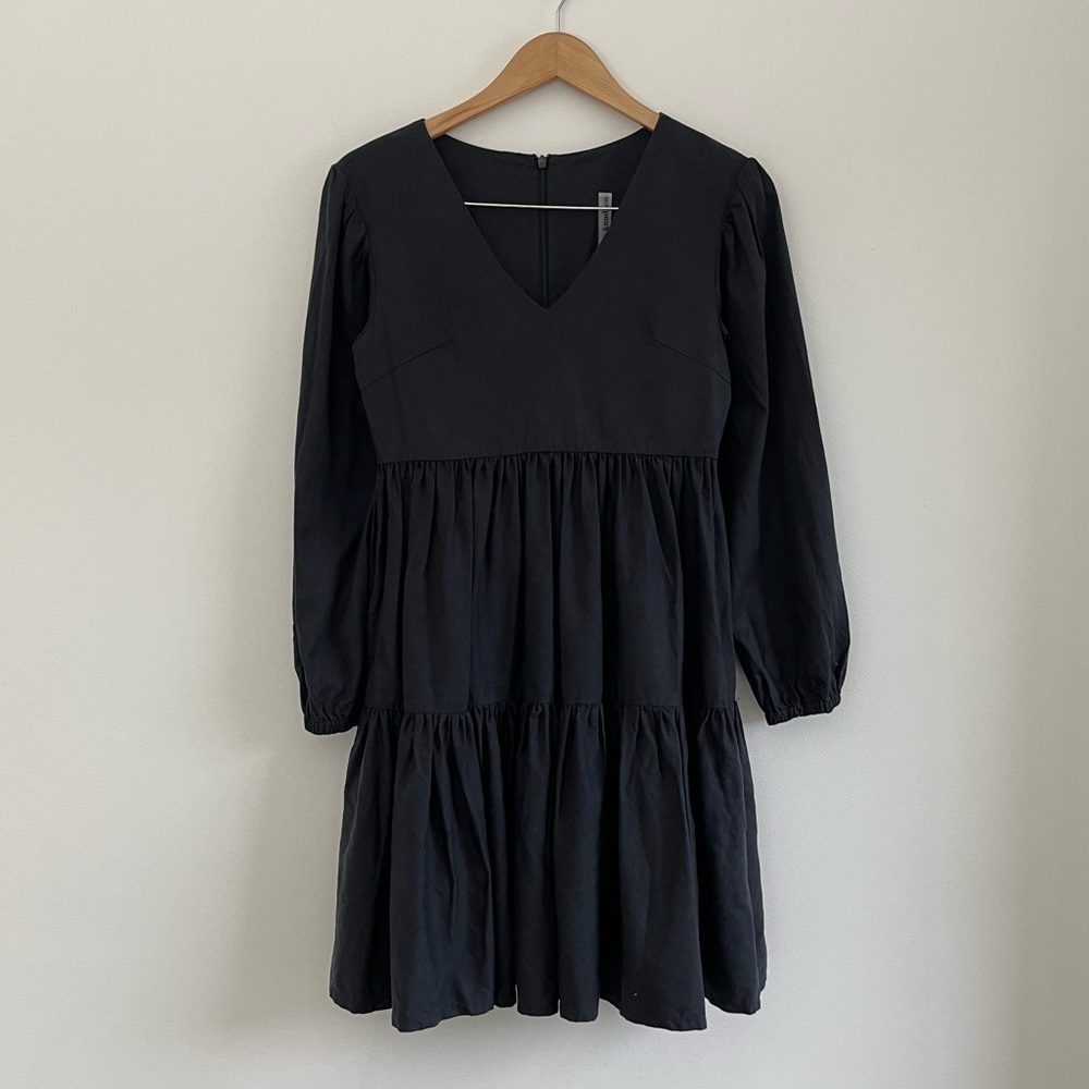Emma Knudsen Frankie Tiered Babydoll V-Neck Dress - Picture 2 of 12